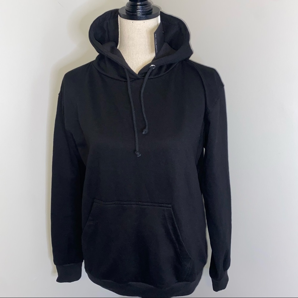 Brave Soul London NEW Clara black hoodie sweatshirt size Medium